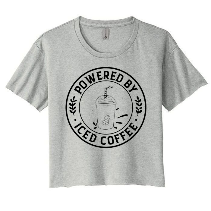 Powered By Iced Coffee Women's Crop Top Tee