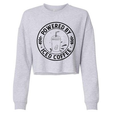 Powered By Iced Coffee Cropped Pullover Crew