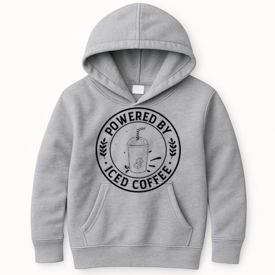 Powered By Iced Coffee Kids Hoodie