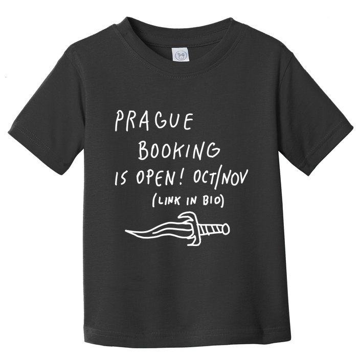 Prague Booking Is Open Oct Nov Link In Bio Toddler T-Shirt