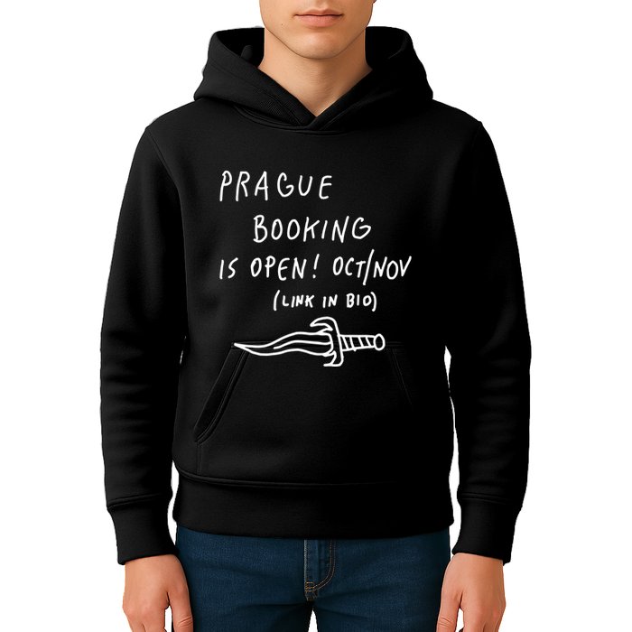 Prague Booking Is Open Oct Nov Link In Bio Kids Hoodie