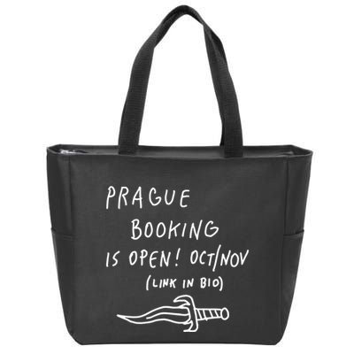 Prague Booking Is Open Oct Nov Link In Bio Zip Tote Bag