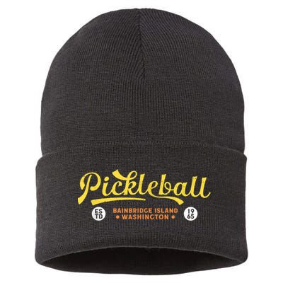 Pickleball Bainbridge Island 1965 – Vintage Pickleball Sustainable Knit Beanie
