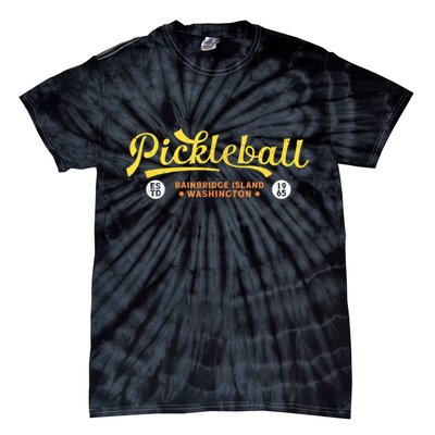 Pickleball Bainbridge Island 1965 – Vintage Pickleball Tie-Dye T-Shirt