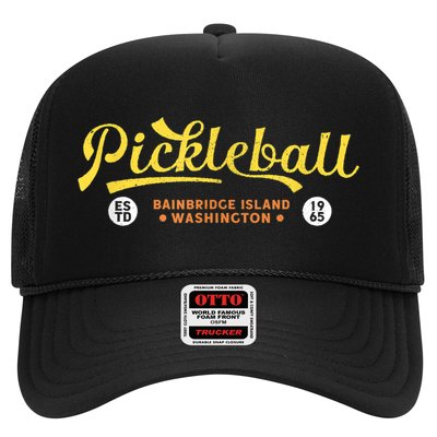 Pickleball Bainbridge Island 1965 – Vintage Pickleball Trucker Hat