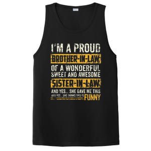 Proud Brother In Law Fathers Day Tee From Sister In Law PosiCharge Competitor Tank