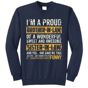 Proud Brother In Law Fathers Day Tee From Sister In Law Sweatshirt