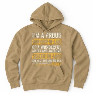 Proud Brother In Law Fathers Day Tee From Sister In Law Hoodie