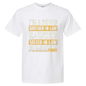 Proud Brother In Law Fathers Day Tee From Sister In Law Garment-Dyed Heavyweight T-Shirt