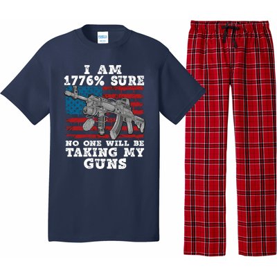 (Print Back) I Am 1776 % Sure No One Will Be Taking My Guns Pajama Set