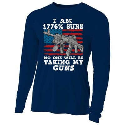 (Print Back) I Am 1776 % Sure No One Will Be Taking My Guns Cooling Performance Long Sleeve Crew