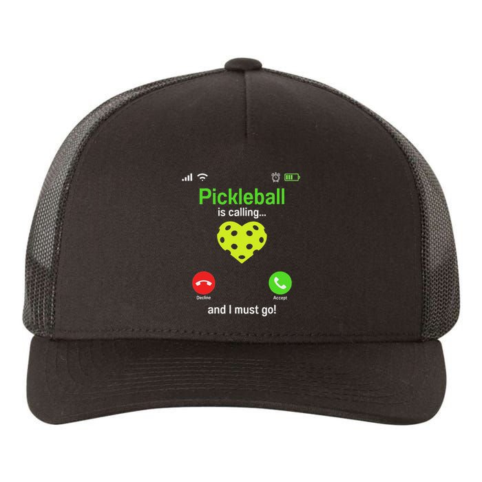 Pickle Ball Is Calling Team Gear & Player Funny Pickleball Yupoong Adult 5-Panel Trucker Hat