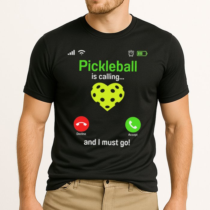 Pickle Ball Is Calling Team Gear & Player Funny Pickleball Performance Shirt