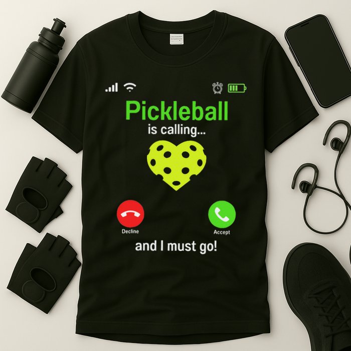 Pickle Ball Is Calling Team Gear & Player Funny Pickleball T-Shirt