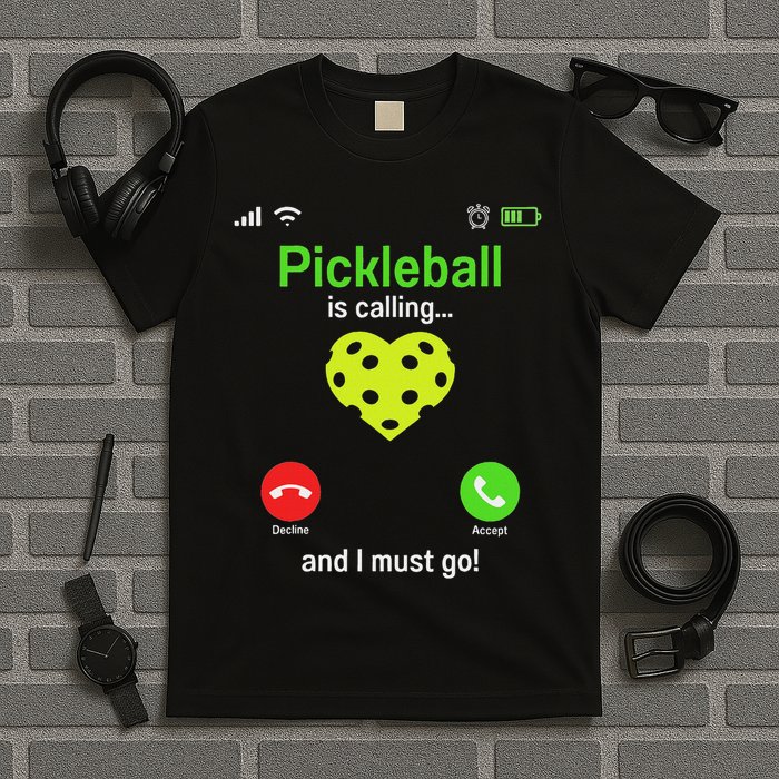 Pickle Ball Is Calling Team Gear & Player Funny Pickleball T-Shirt