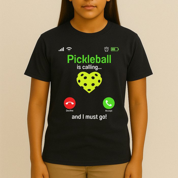 Pickle Ball Is Calling Team Gear & Player Funny Pickleball T-Shirt