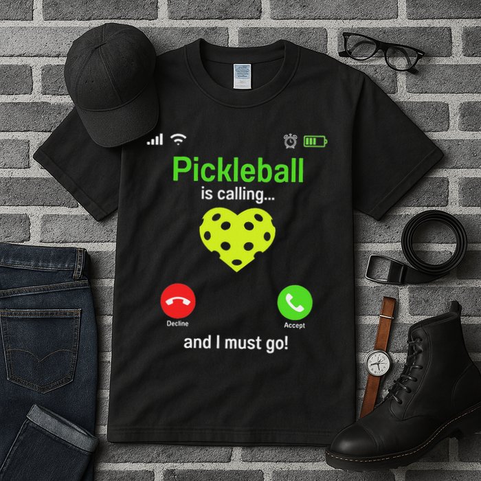 Pickle Ball Is Calling Team Gear & Player Funny Pickleball Tall T-Shirt