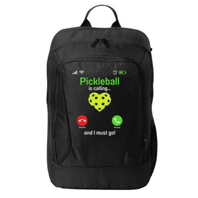 Pickle Ball Is Calling Team Gear & Player Funny Pickleball City Backpack