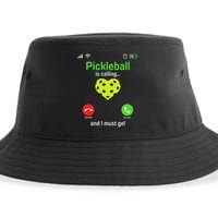 Pickle Ball Is Calling Team Gear & Player Funny Pickleball Sustainable Bucket Hat