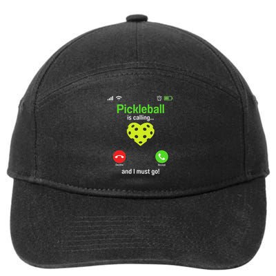 Pickle Ball Is Calling Team Gear & Player Funny Pickleball 7-Panel Snapback Hat