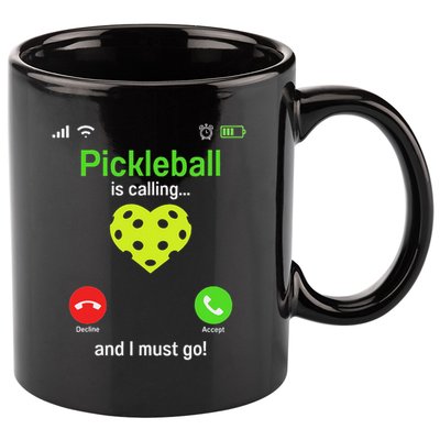 Pickle Ball Is Calling Team Gear & Player Funny Pickleball 11oz C Handle Ceramic Mug