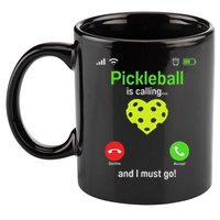 Pickle Ball Is Calling Team Gear & Player Funny Pickleball 11oz C Handle Ceramic Mug