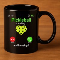 Pickle Ball Is Calling Team Gear & Player Funny Pickleball 11oz C Handle Ceramic Mug