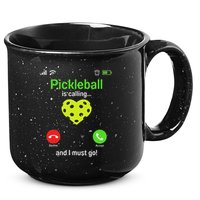 Pickle Ball Is Calling Team Gear & Player Funny Pickleball 15oz Campfire Ceramic Mug