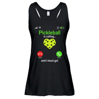 Pickle Ball Is Calling Team Gear & Player Funny Pickleball Ladies Essential Flowy Tank