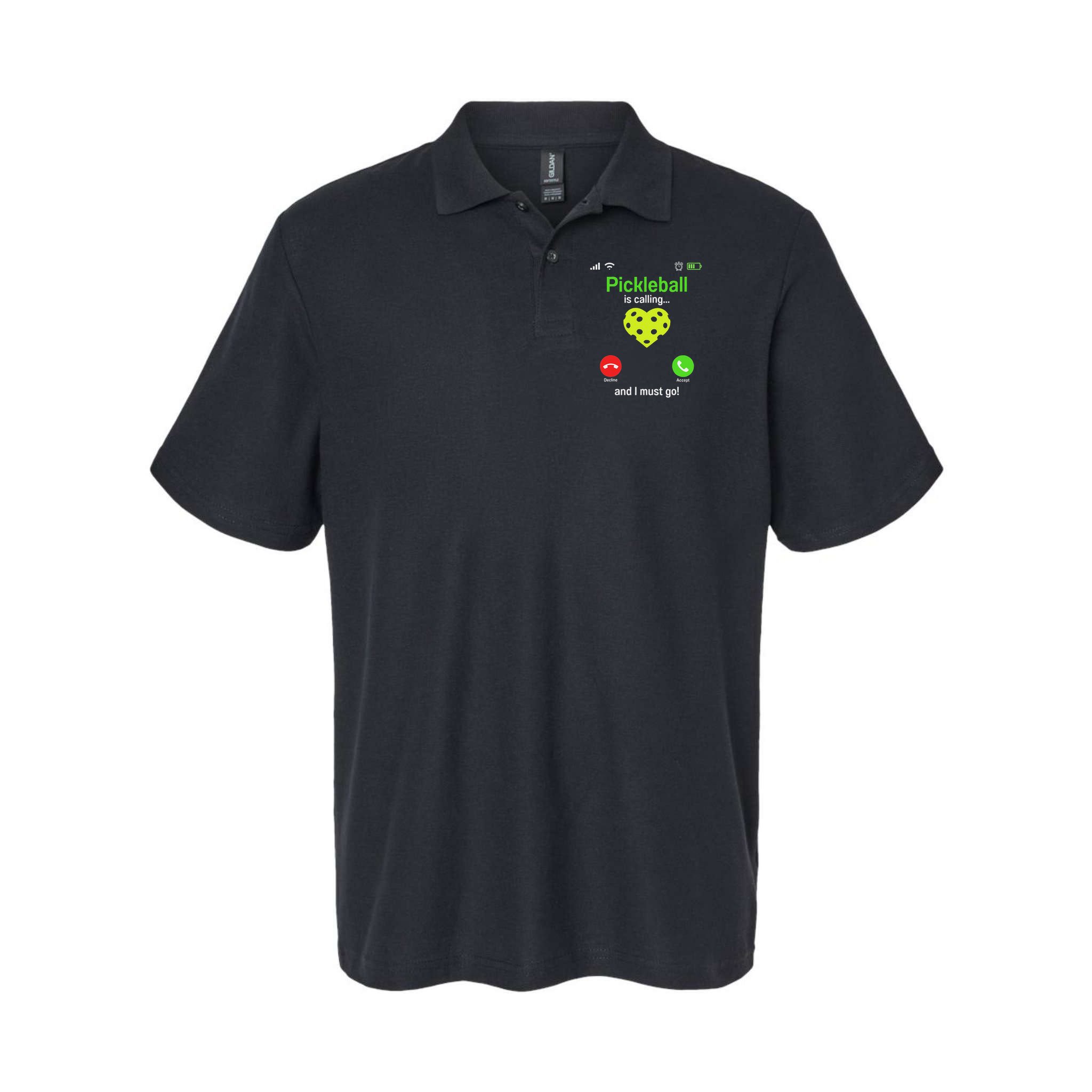 Pickle Ball Is Calling Team Gear & Player Funny Pickleball Polo