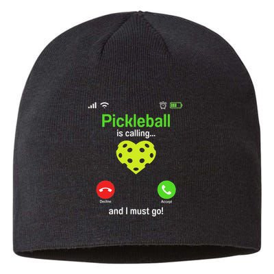 Pickle Ball Is Calling Team Gear & Player Funny Pickleball Sustainable Beanie