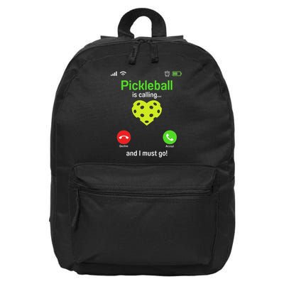 Pickle Ball Is Calling Team Gear & Player Funny Pickleball 16 in Basic Backpack