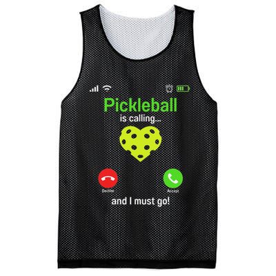 Pickle Ball Is Calling Team Gear & Player Funny Pickleball Mesh Reversible Basketball Jersey Tank