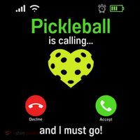 Pickle Ball Is Calling Team Gear & Player Funny Pickleball Premium T-Shirt