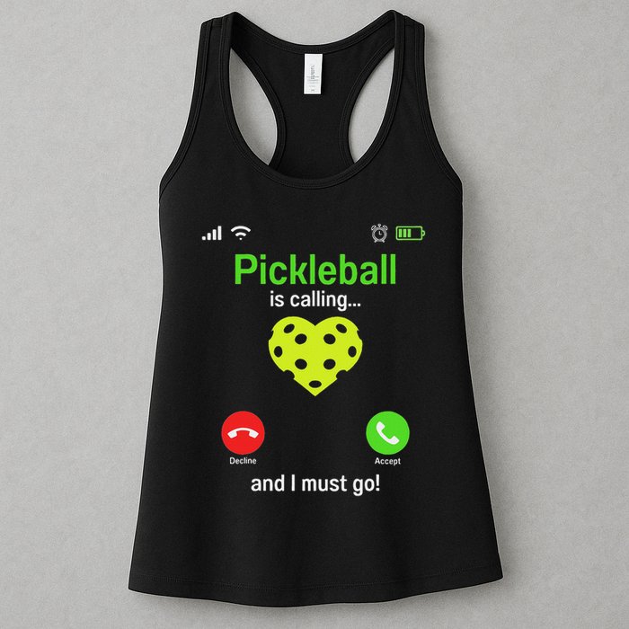 Pickle Ball Is Calling Team Gear & Player Funny Pickleball Womens Tank Top