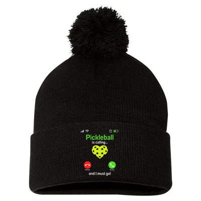 Pickle Ball Is Calling Team Gear & Player Funny Pickleball Pom Pom 12in Knit Beanie