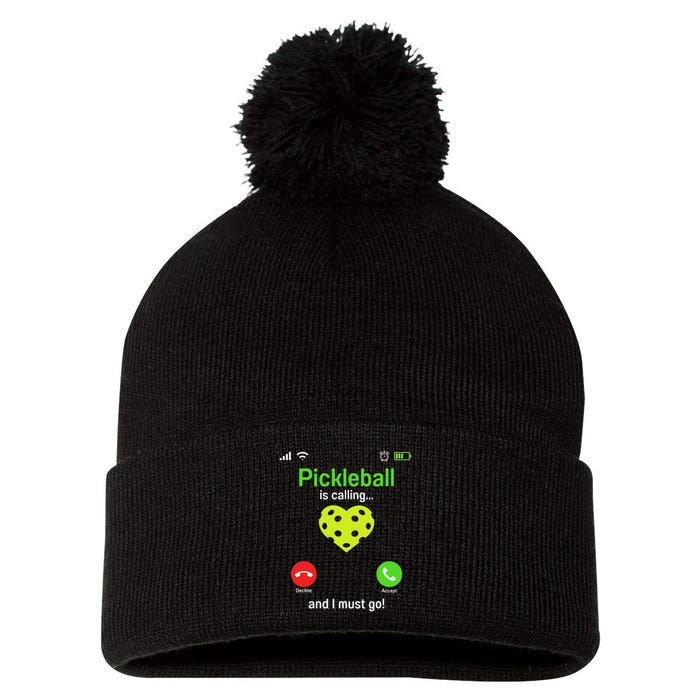 Pickle Ball Is Calling Team Gear & Player Funny Pickleball Pom Pom 12in Knit Beanie