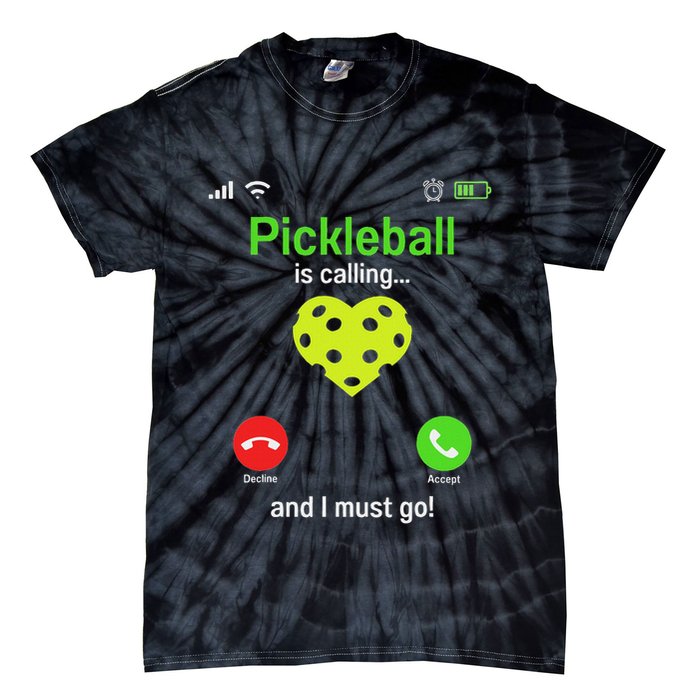Pickle Ball Is Calling Team Gear & Player Funny Pickleball Tie-Dye T-Shirt
