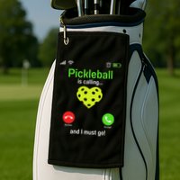 Pickle Ball Is Calling Team Gear & Player Funny Pickleball Golf Towel