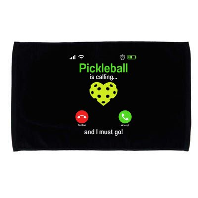 Pickle Ball Is Calling Team Gear & Player Funny Pickleball Microfiber Hand Towel