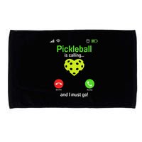 Pickle Ball Is Calling Team Gear & Player Funny Pickleball Microfiber Hand Towel