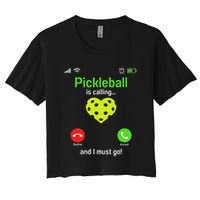 Pickle Ball Is Calling Team Gear & Player Funny Pickleball Crop Top