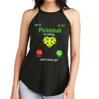 Pickle Ball Is Calling Team Gear & Player Funny Pickleball Women's Perfect Tri Rocker Tank