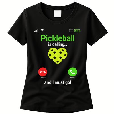 Pickle Ball Is Calling Team Gear & Player Funny Pickleball Womens T-Shirt