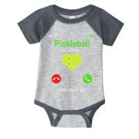 Pickle Ball Is Calling Team Gear & Player Funny Pickleball Infant Baby Jersey Bodysuit