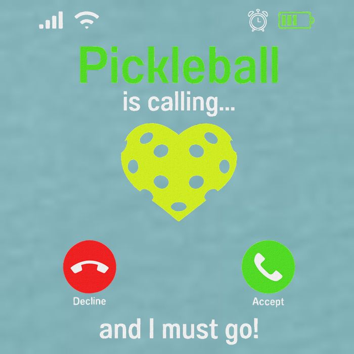 Pickle Ball Is Calling Team Gear & Player Funny Pickleball Sueded Cloud Jersey T-Shirt