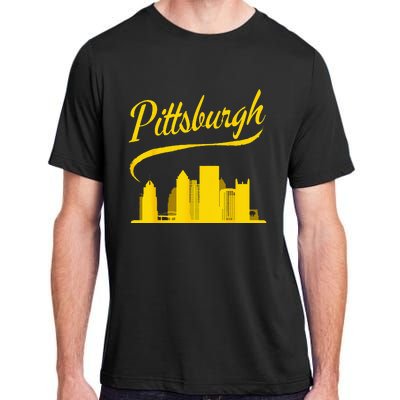 Pittsburgh Born In PA From PGH Pennsylvania Burgh Mom Dad Adult ChromaSoft Performance T-Shirt