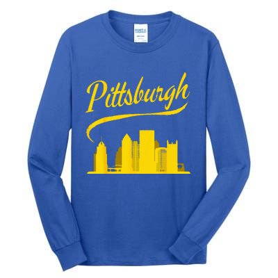 Pittsburgh Born In PA From PGH Pennsylvania Burgh Mom Dad Tall Long Sleeve T-Shirt