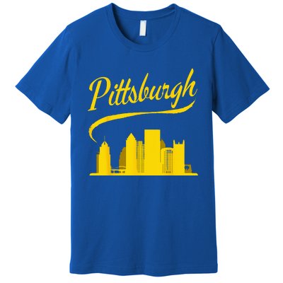 Pittsburgh Born In PA From PGH Pennsylvania Burgh Mom Dad Premium T-Shirt