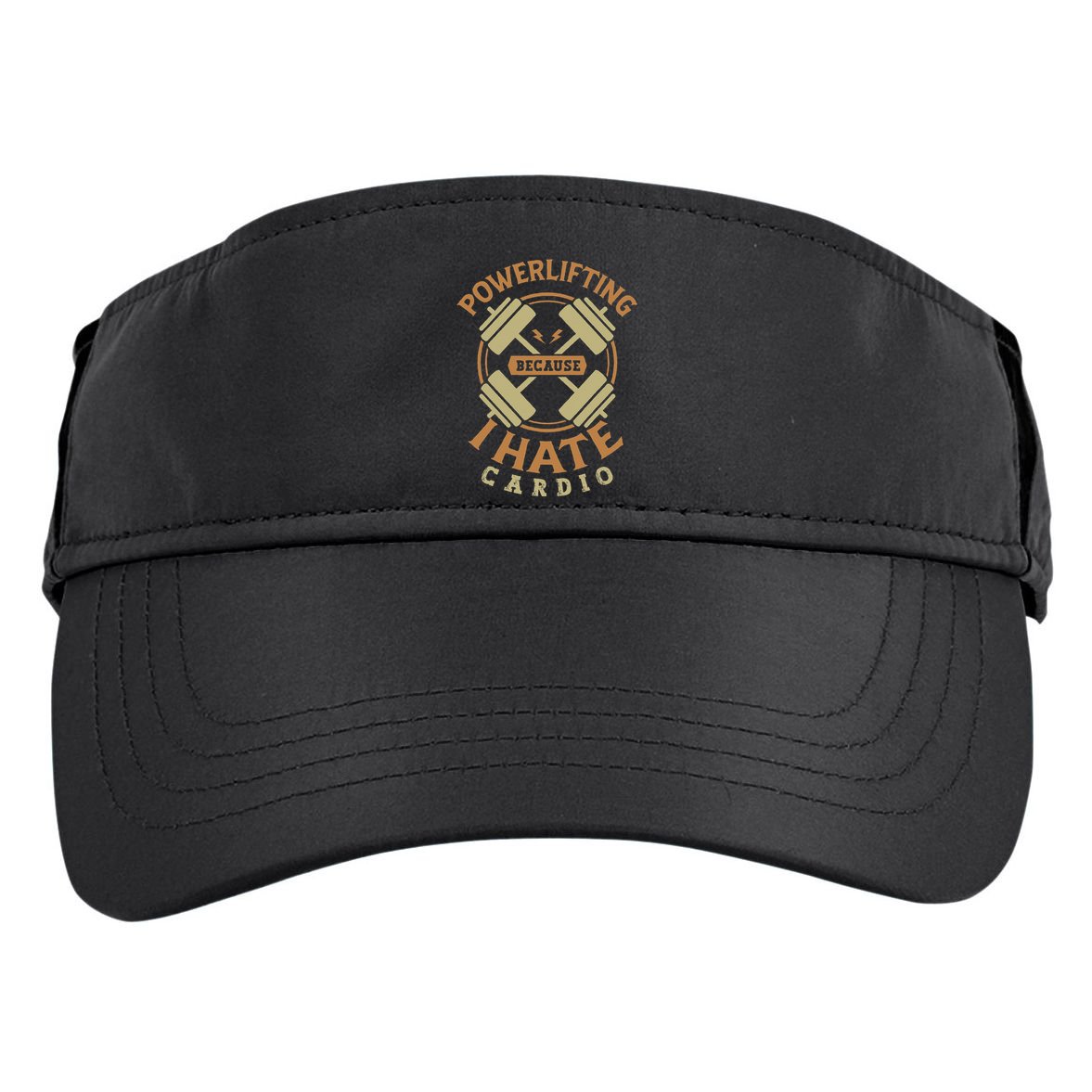 Powerlifting because I hate cardio for a Gym weightlifting Adult Drive Performance Visor